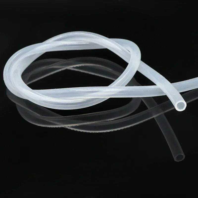 1M Peristaltic Pump Tube ID 0.8 1 1.6 2.4 3.2 4.8 6.4 7.9 9.6 12.7mm Soft Silicone Hose Flexible Food Grade Nontoxic Transparent