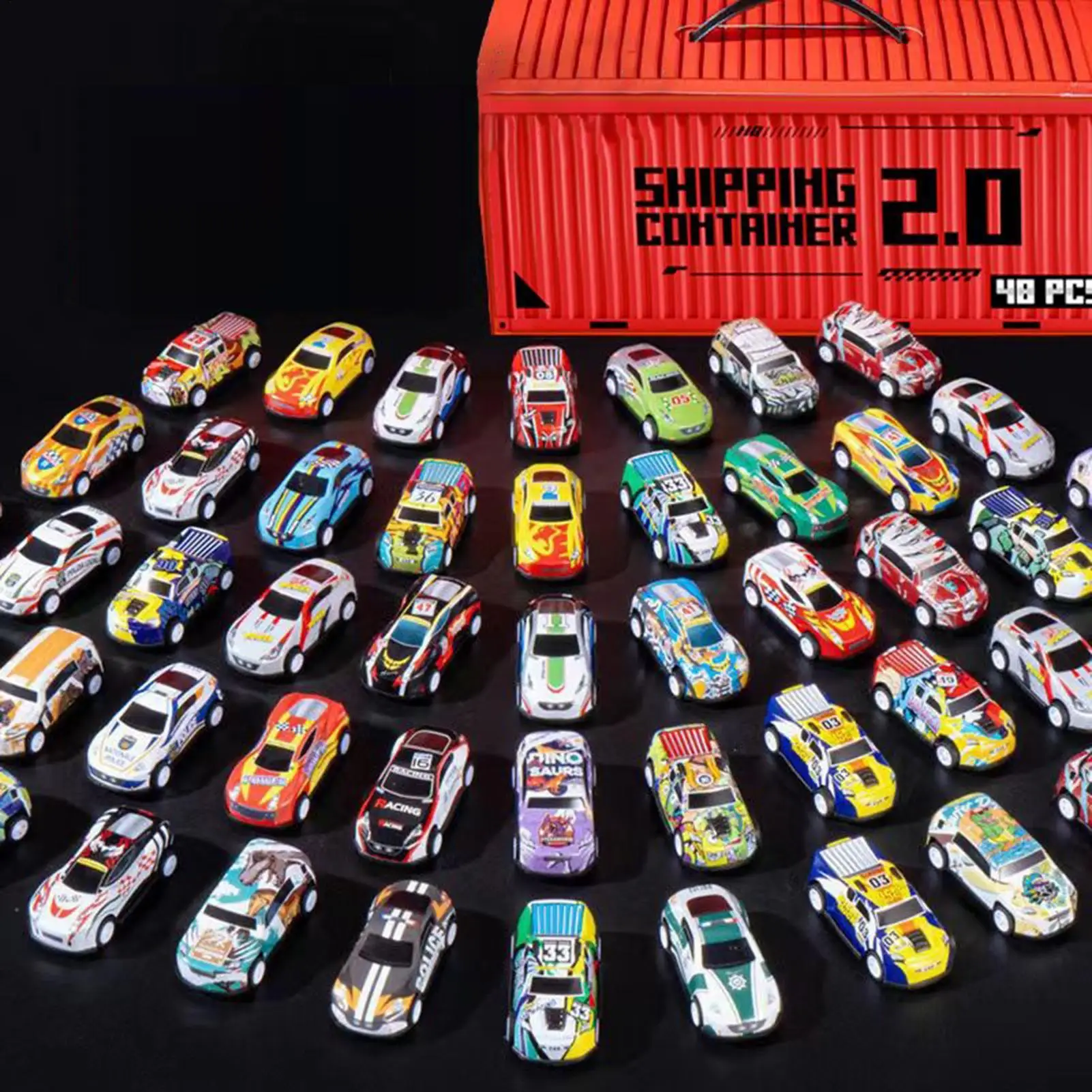 Zurückziehen Racer Autos Spielzeug 48/60 Stück Mini-Druckgussfahrzeug für Kinder Kleinkinder Jungen Mädchen Geburtstagsparty Gefälligkeiten Goodie Bag Füllstoffe