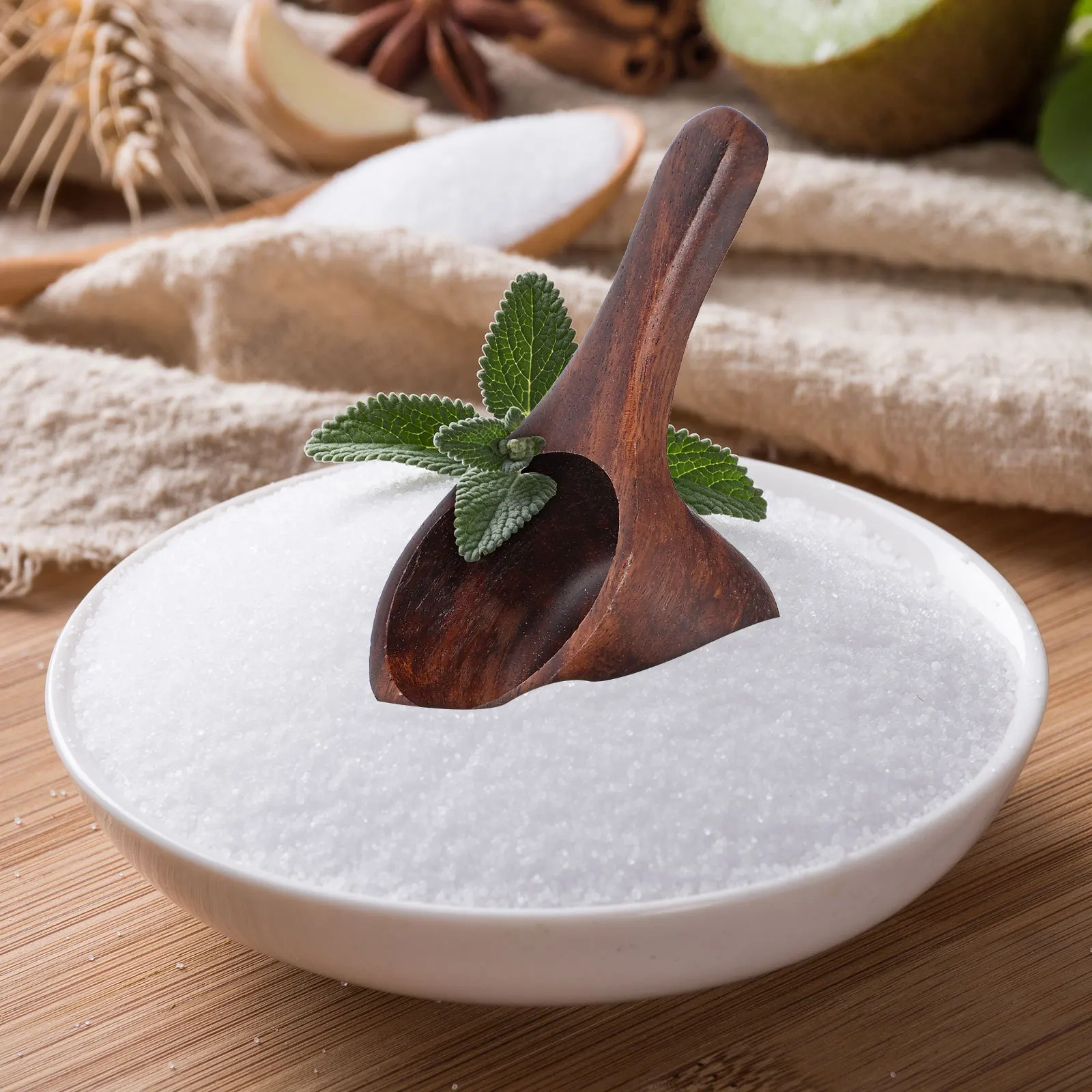 

2pcs Wooden Measuring Spoons 1.8In Milk Powder Scoop For Coffee Beans Tea Sugar Dry Ingredients Kitchen Measuring Tools