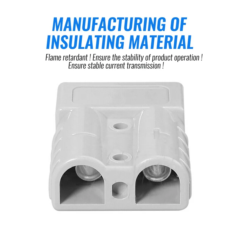 2025 الاتجاه 20 قطعة لموصلات التوصيل نمط أندرسون تيار مستمر أداة السلطة 50A 12-24 فولت 6AWG القطب المزدوج مع موصل الطاقة الاتصال النحاس #2