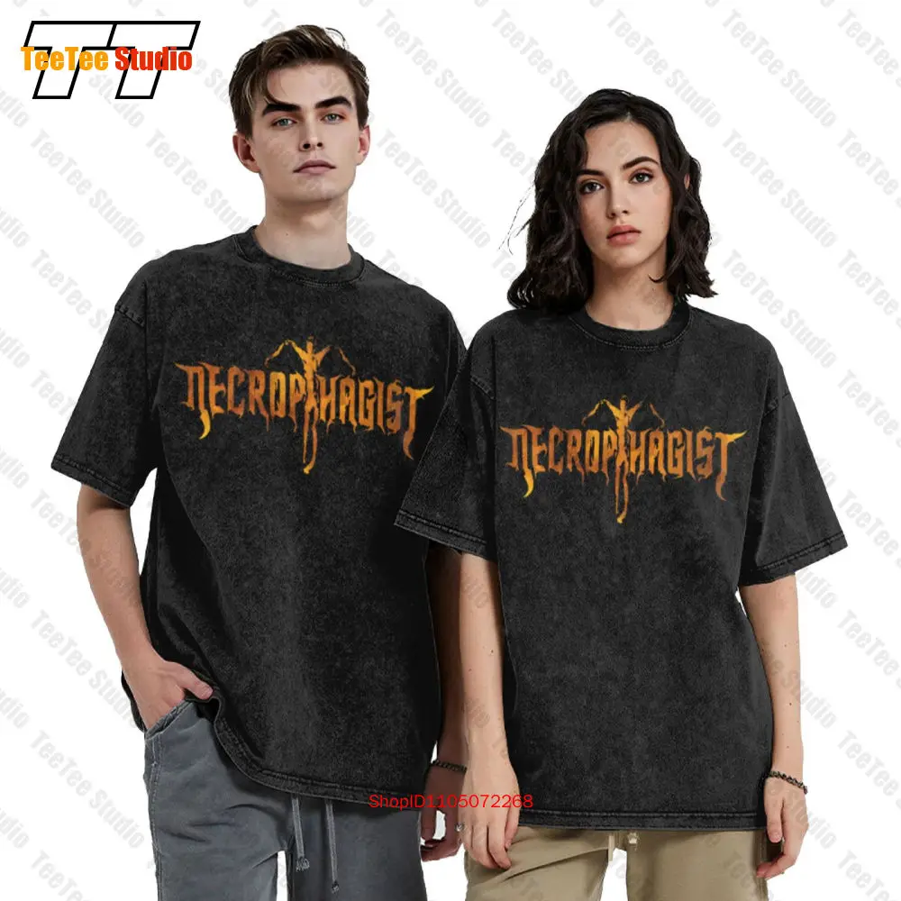 Necrophagist 'Epitaph Logo' Vintage Unisex T-Shirt ZQY1