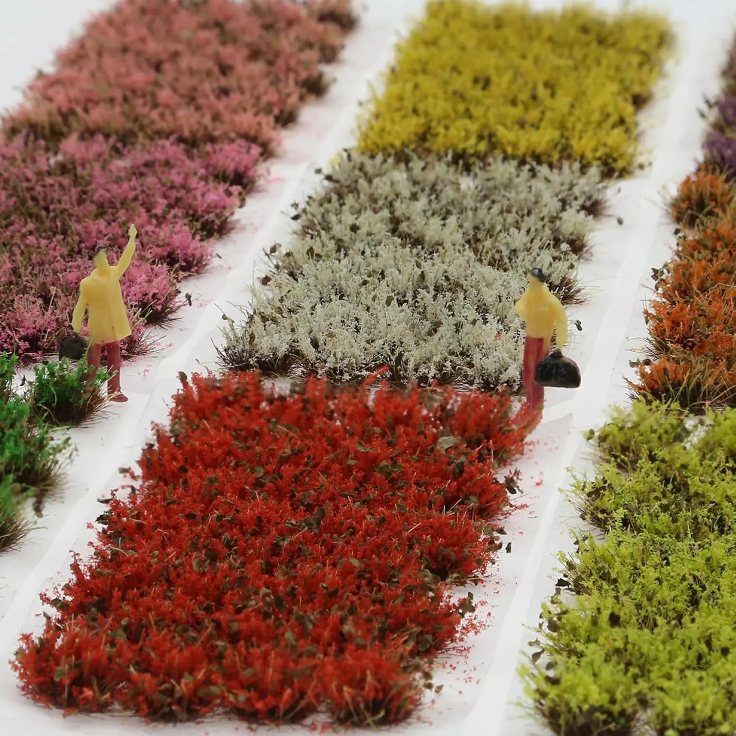 

Diorama-Flowers-Grass cluster Leaf Miniature Static-Grass for Model-Train-Scener Wargaming-Terrain ，Dioramas & DIY Crafts
