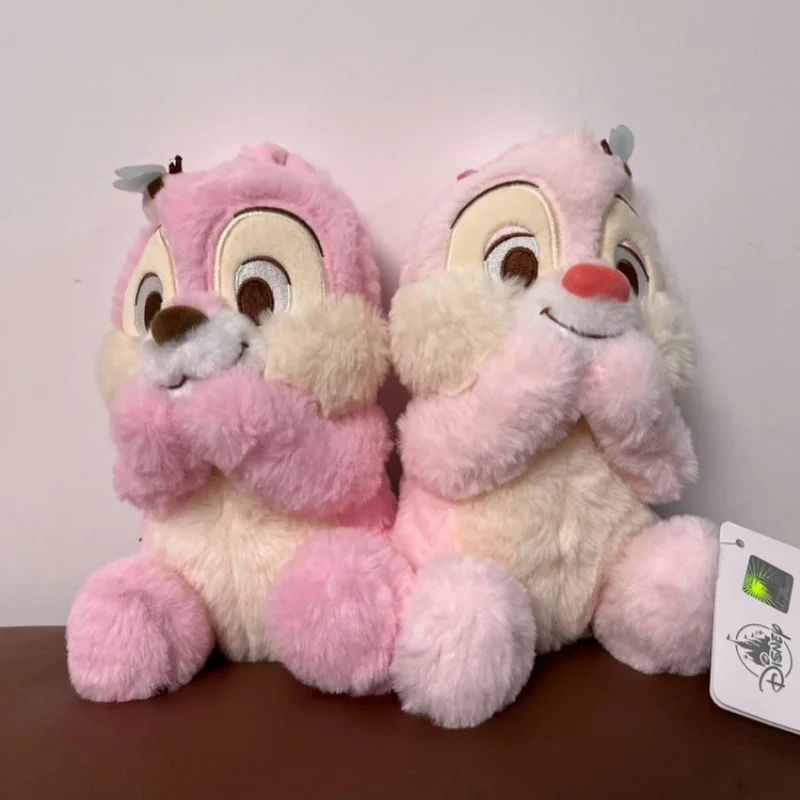 

Shanghai Disneyland Pink Cherry Blossom Chip 'n' Dale Cute Plush Doll Toy Valentine's Day Gift for Girls Birthday
