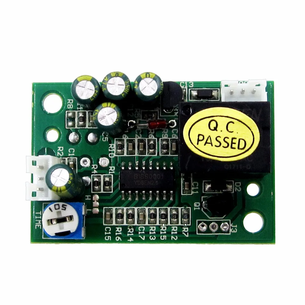 เซ็นเซอร์อินฟราเรดของมนุษย์โมดูลการเหนี่ยวนําร่างกาย 12 v PIR เซ็นเซอร์อินฟราเรดแบบไพโรอิเล็กทริกนําเข้าโพรบเพื่อปรับเอาต์พุตรีเลย์