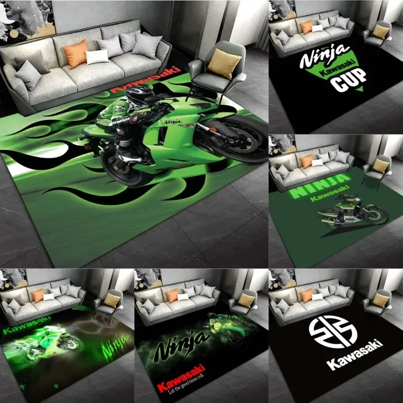 

K-Kawasaki мотоциклетный коврик для гостиной и спальни, противоскользящий напольный коврик для детей, игровой коврик, украшение