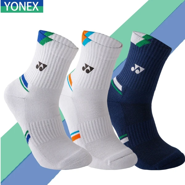 

YONEX New Badminton Socks Thickened Towel Bottom Sports Crew Socks Absorb Sweat And Deodorize Fitness Running