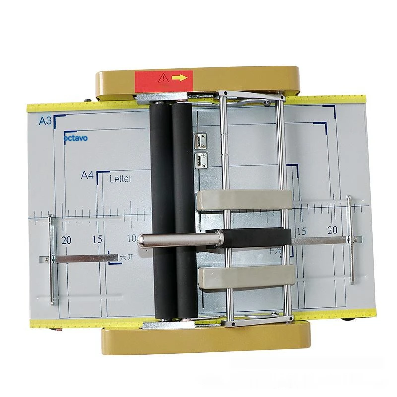 Electric Stapler Folding Machine Electric Creasing Machine Card Folding Machines Color Pages Dashed Machine 220V/110v A3 SIZE