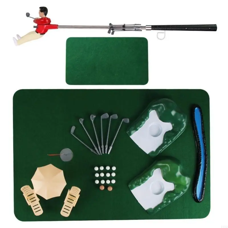 

Minitype Indoor Golf Game Funny Golf Game Minitype Golfer Set Golf Accessory Set Golf Course Indoor Play Gift For Kids