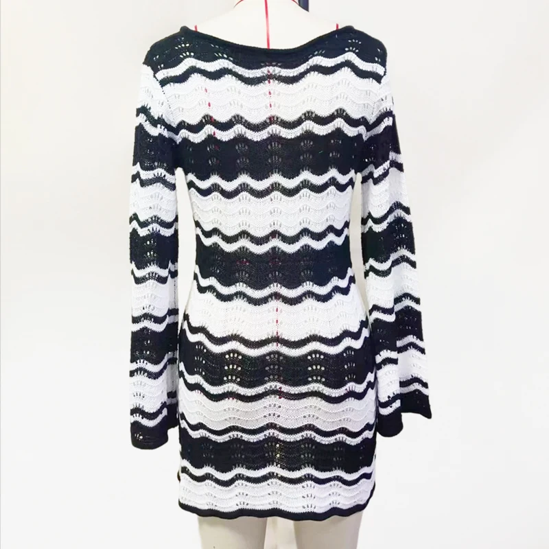 Para Praia-Robe de plage à manches longues, chemise ajourée, cover-up, sexy, vêtements de plage, été, 2025