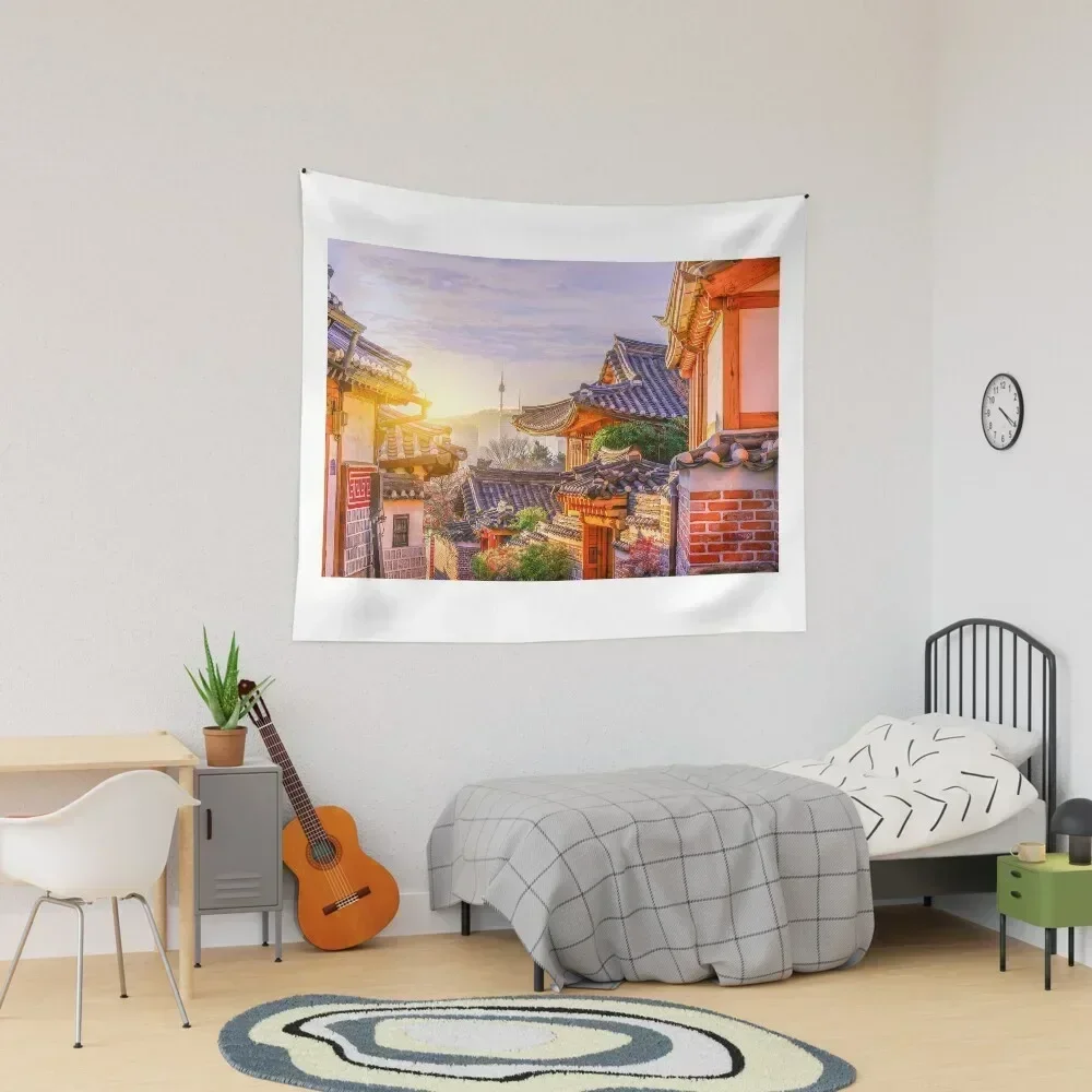 

Korean Town Tapestry Decorations For Your Bedroom Room Decorator Tapestry