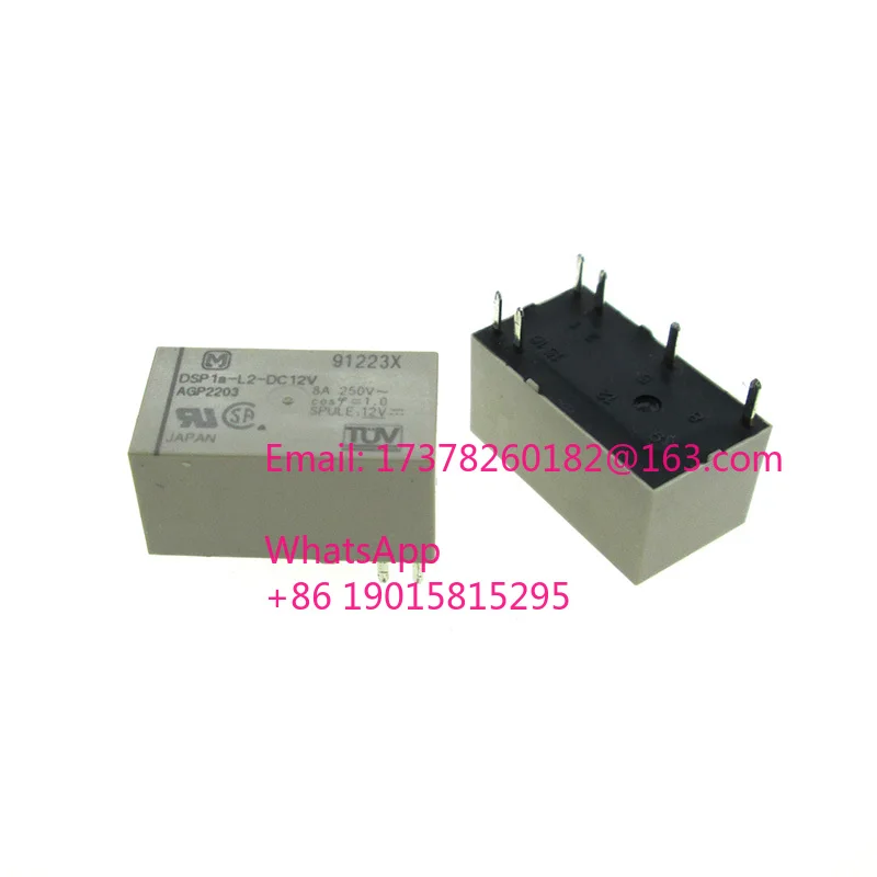 

Реле 12 В DSP1a-L2-DC12V AGP2203 DSP1aL2DC12V 12 В постоянного тока 12 В 12 В постоянного тока 6 контактов 5 шт.