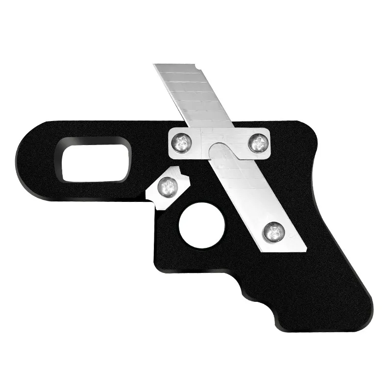 Woodworking trimming edge banding strip edge scraping flush head device ecological board skin right angle rounded corner arc