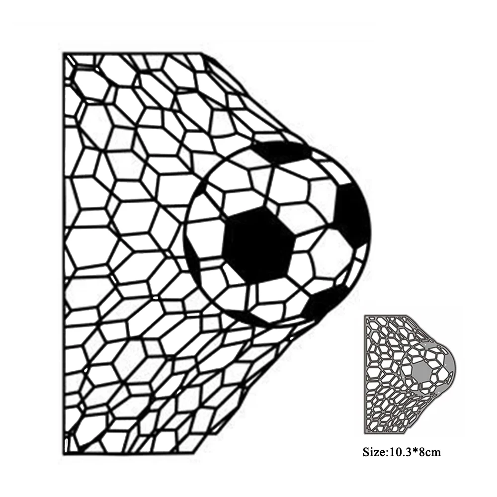 Troqueles troqueles de corte de Metal para álbum de recortes, manualidades de papel para portería de fútbol, bricolaje para hacer tarjetas, marco, carpetas en relieve, plantillas, 2023