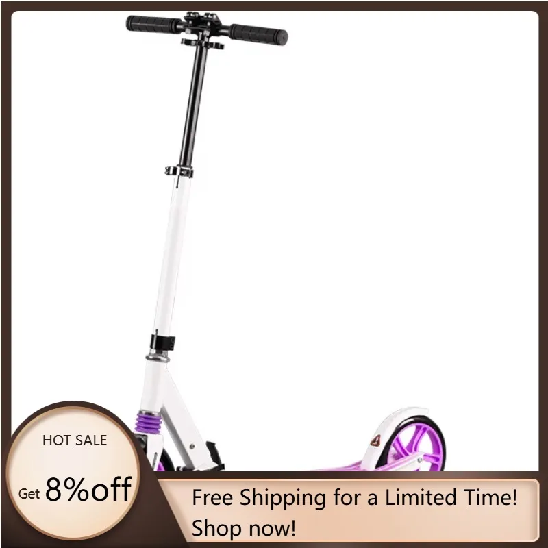 

STLF Adult 200mm Big Wheel City Stunt Scooter Kick Scooter Aluminium Material With Custom for Youngsters