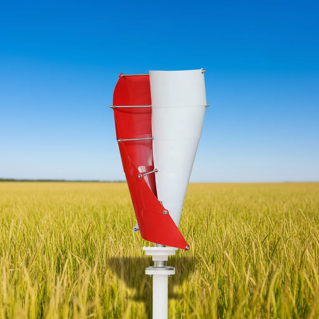 Windproof spiral vertical axis wind turbine 5kw 220v industrial wind turbine