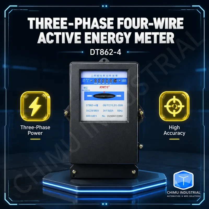 【CHIMU INDUSTRIAL】 for DT862-4 Active Energy Meter 3 Phase 4 Wire 3x1.5(6)A 20(80)A 30(100)A