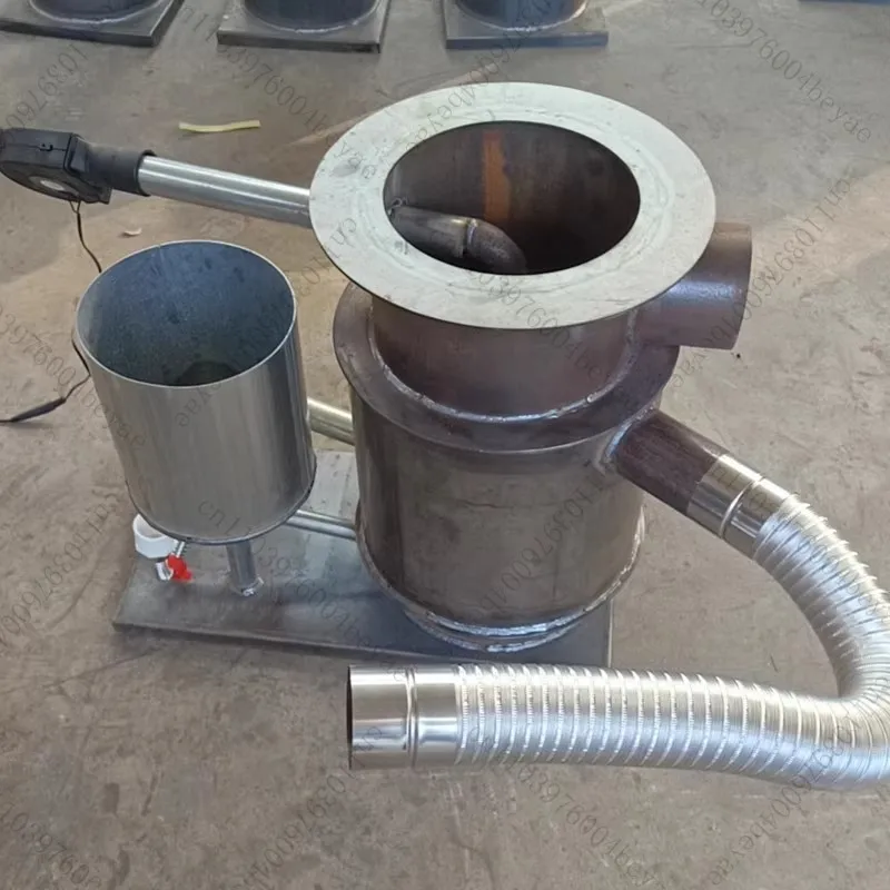 موقد الهواء الساخن طبقة مزدوجة نفايات الهواء الدافئ فرن تبخير الزيت طبقة مزدوجة التدفئة وتدفئة النفايات السريعة #4