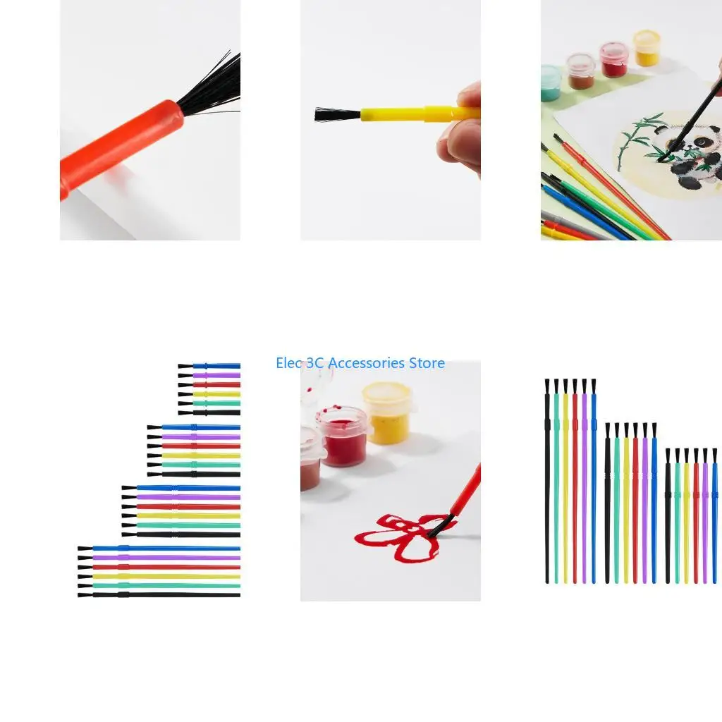 Y51A Pack of 24 Artistic Doodling Paint Brush Art Markers Design For Little Hands To Explore Colors And Develop Creativity