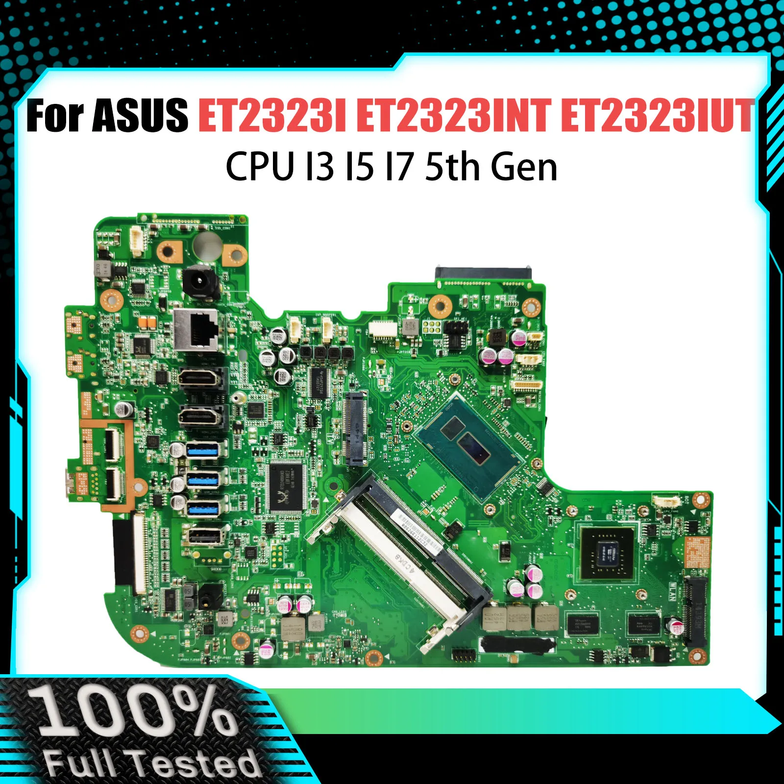 

ET2323I Mainboard For ASUS All-in-One ET2323IUT ET2323 ET2323INT Motherboard I3-5010U I5-5200U I7-5500 GT840 Test work 100%