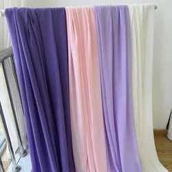 Chiffon fabric for dresses, dresses, skirts, shirts, clothing, decorations and DIY sewing projects, pink and purple