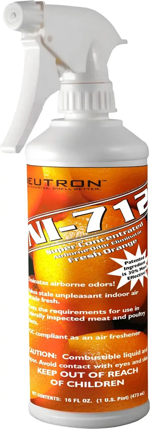 

NI-712 Спрей-нейтрализатор запаха Fresh Orange (1 флакон) – Мощное, длительное средство для устранения запахов – Air