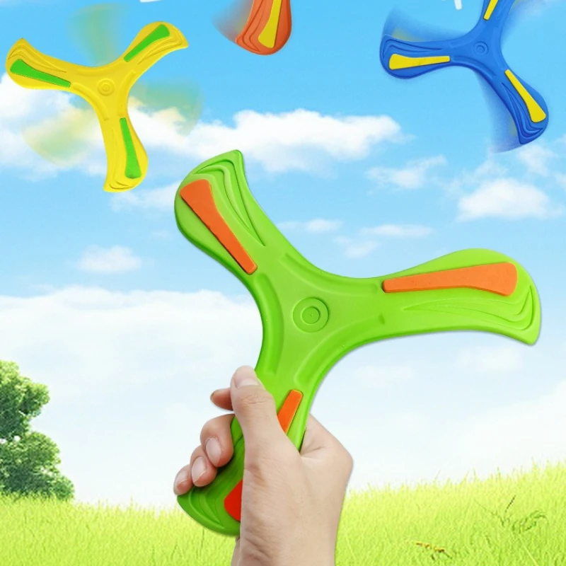 1PC Children Outdoor Flying Disc Games EVA Boy Hand-throwing Boomerang Adult-kids Interactive Sports Toys for Decompression Gift