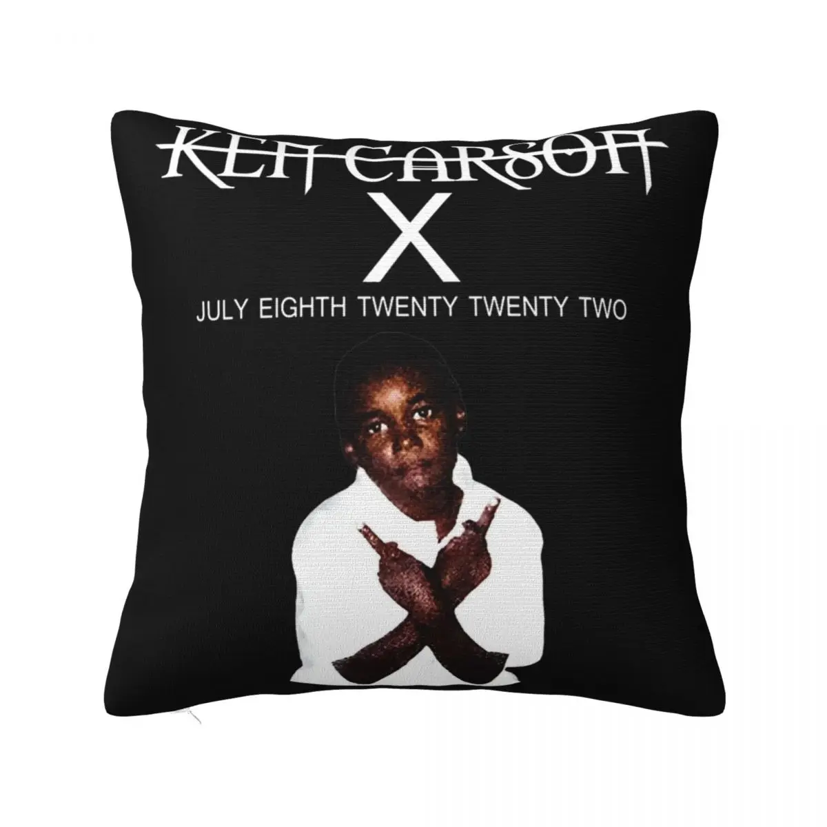 Rapper Ken Carson Merch X Printing Pillowcase Cushion Cover Pillow Covers Y2K Chair Decorations Zippered Multiple Sizes