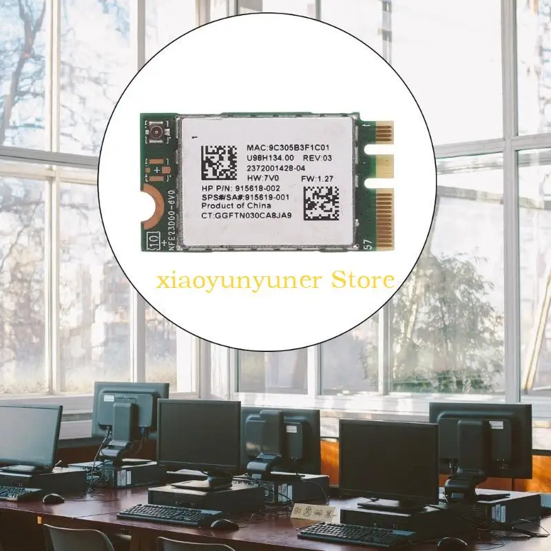 Carte réseau P9JB pour Realtek RTL8723DE, 300M NGFF M.2, compatible sans fil, pour 915619-001 915618-002