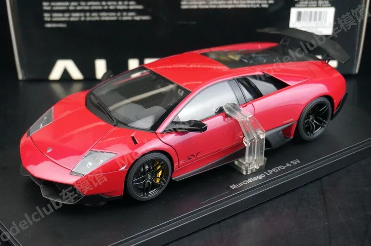 

Autoart 1:18 Murcielago LP670-4 Cherry Red Simulation Limited Edition, все открытые металлические статические модели автомобиля из сплава, игрушка в подарок