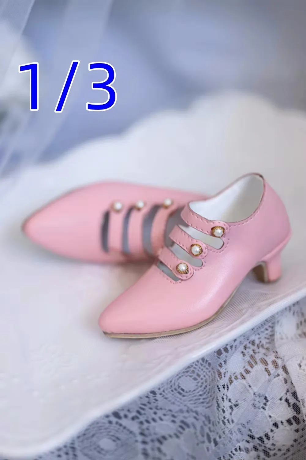 

Модная элегантная заостренная глянцевая кожаная обувь для куклы 1/3 BJD с тремя пряжками, игрушки на каждый день, розовые туфли на высоком каблуке для девочек, подарки, аксессуары для кукол