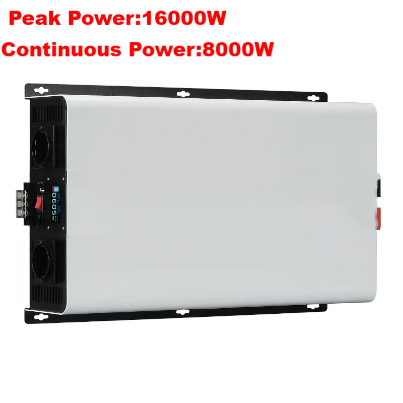 Pure Sine Wave Inverter 220v 230v 240v 8000W 16000W 8KW Power 24V 48V 60V 72V Converter Solar Car Inverters Grid Tie Inversor