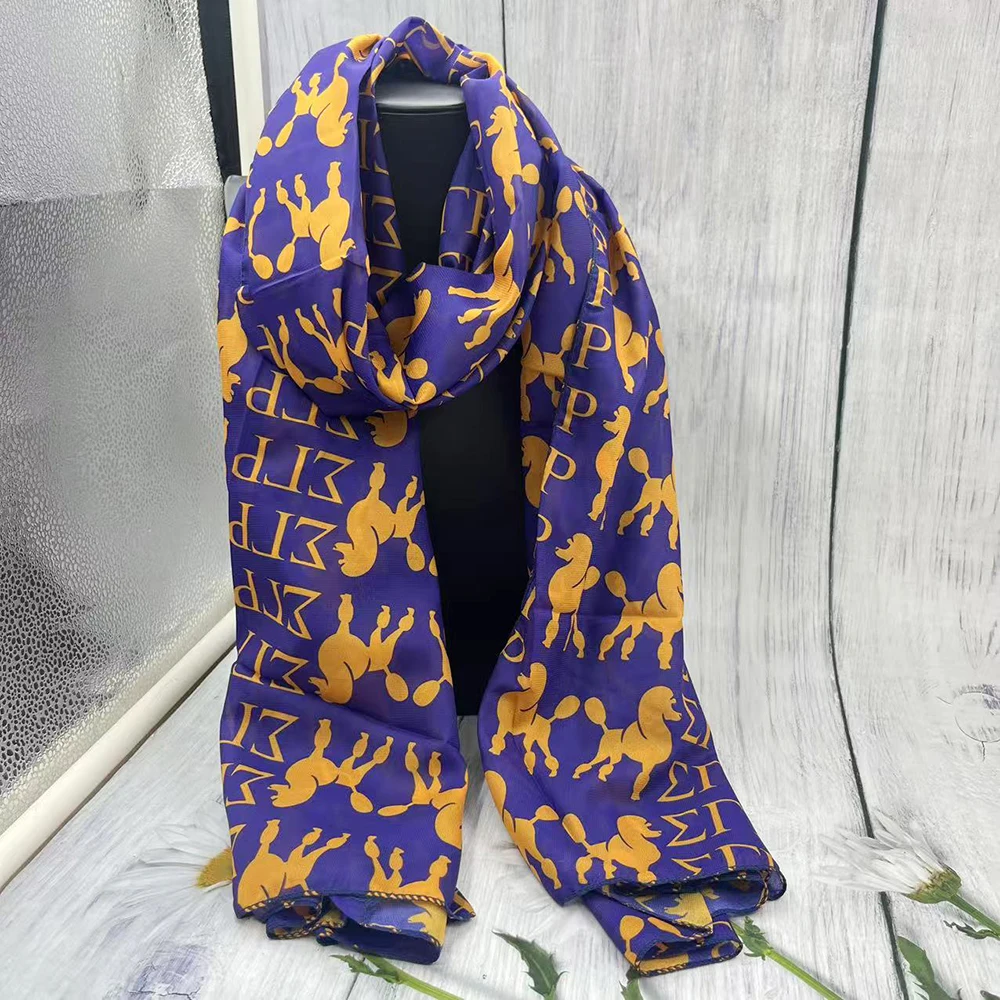 وشاح نسائي من سيجما جاما رو ذو حروف يونانية هدية زمالية #1