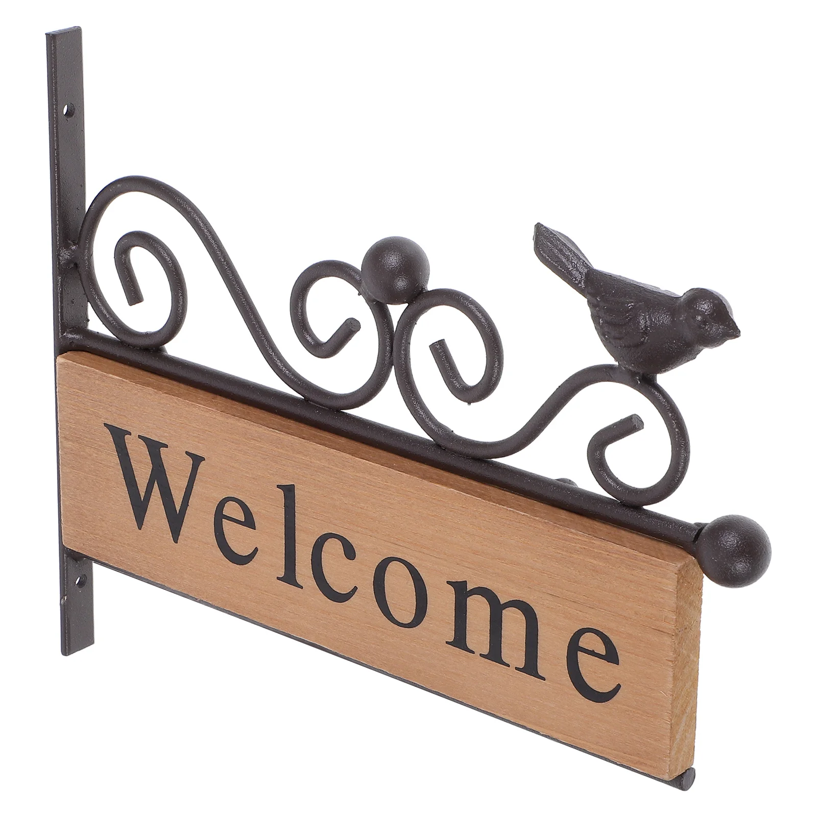 

Wooden Welcome Sign Hanging Doorplate Decorative Plaque for Wall Mounted Design Home Shop Entrance Decor