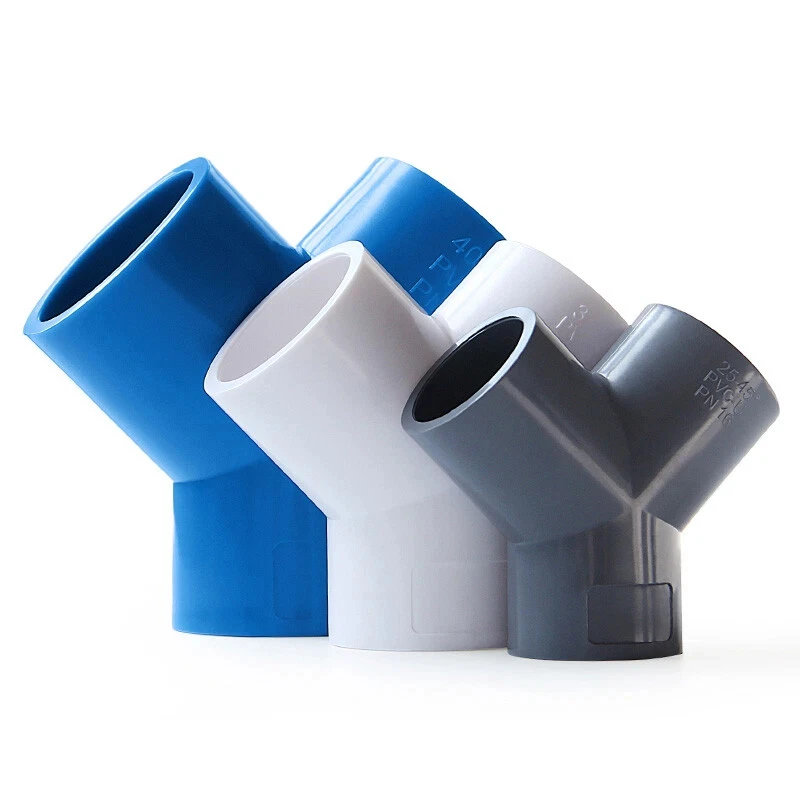1/2/5Pcs PVC Y 3-Wege Stecker 20/25/32/40/50/63mm Garten Bewässerung Stecker Aquarium Aquarium Rohr Rohr Adapter