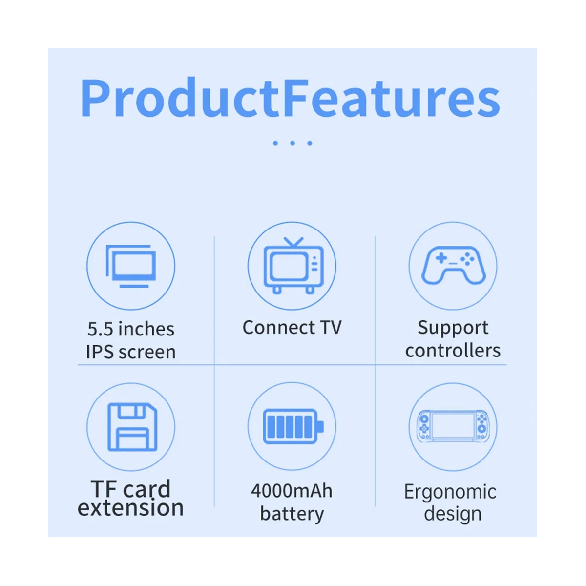 A57G-For POWKIDDY X55 Retro Game Console 16G+128G RK3566 5.5 INCH 1280X720 IPS Open-Source Linux Handheld Video Console