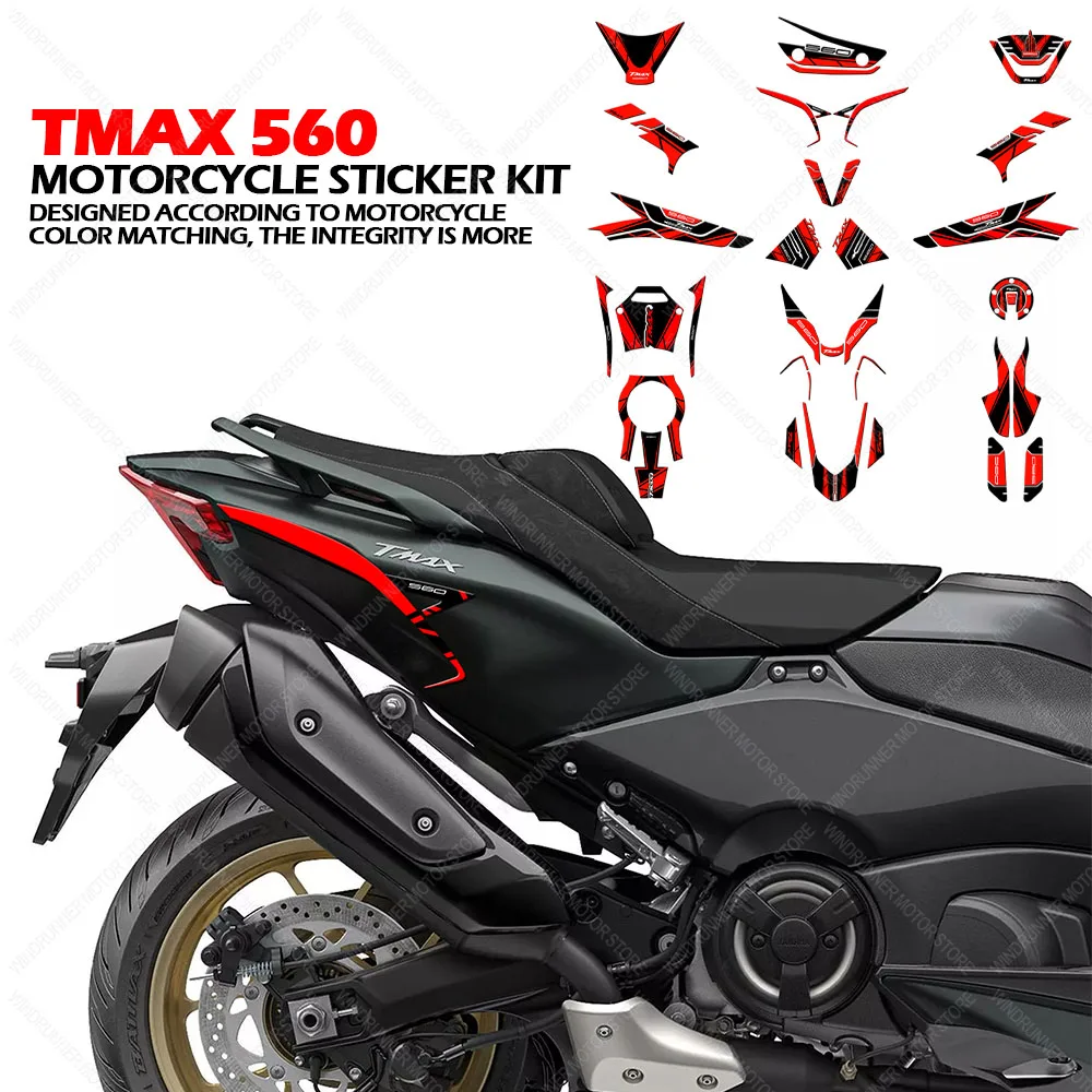 

For TMAX 560 tmax560 3D Epoxy Resin Protective Sticker Motorcycle Tank pad Stickers Protection kit Waterproof Sticker