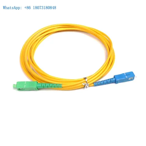 Optical Fiber fc sc apc upc 2.0mm 3.0mm single mode fiber optic sc to lc patchcord