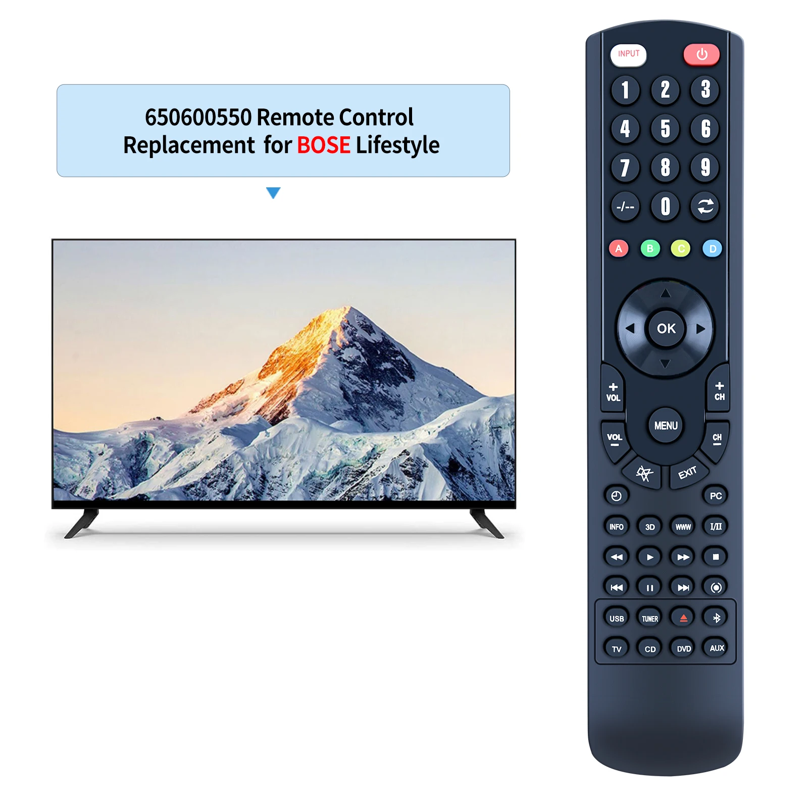 Remote control for Bose Lifestyle 550/500