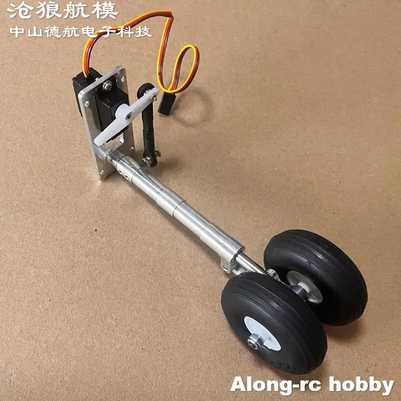 Ensemble de tour de train d'atterrissage à genoux, deux roues, amortissement avant, 116mm-216mm, avec Servo 17g, pour modèles d'avion RC, pièces d'avion à JET EDF