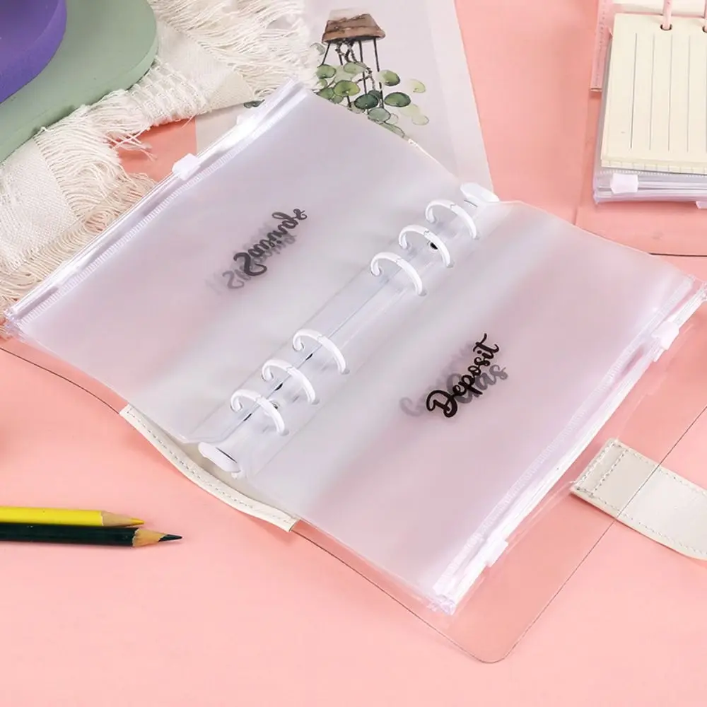 Carpeta de anillas, cuaderno de hojas sueltas, carpeta de archivos portátil bonita de 6 anillas, cuaderno de recambio de hojas sueltas creativo Kawaii para estudiantes