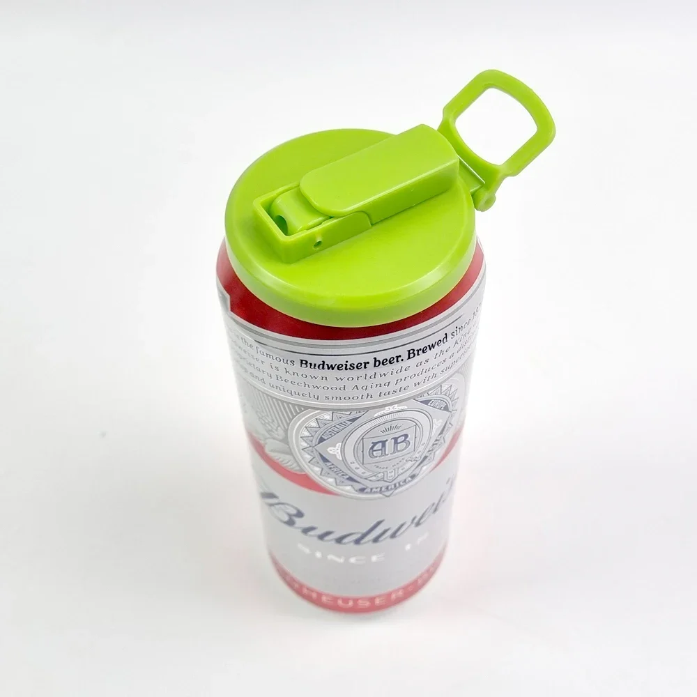 Soda Can Lids Cover With Traws Reusable Sealed Silicone Straw Beverage Can Cover Cup Cov Suitable For Canned Beverage Tank Cov view 4