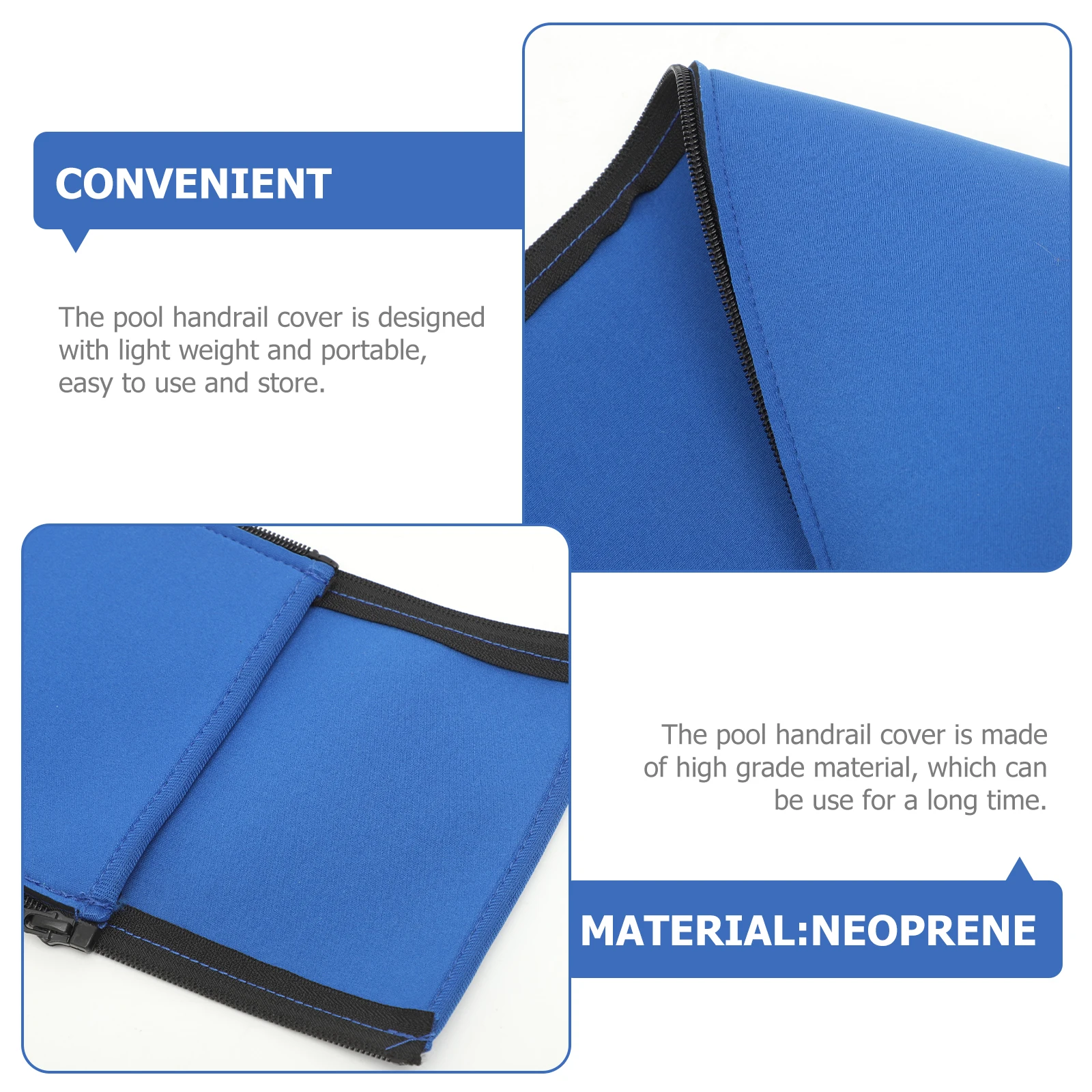 

Premium Handrail Durable Neoprene Protective Sleeve Slip Resistant Safety Accessory Cover For Inground Railing Ladder Grip