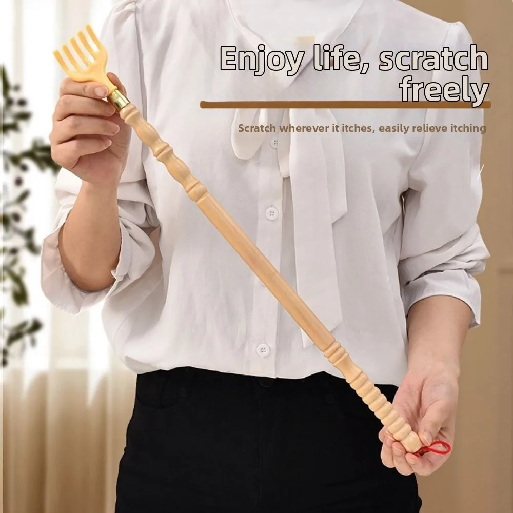 New Durable Massager Back Scratcher Multistyles Bamboo Backscratcher Wooden Scratching 41.5~46.5cm Wooden Body Roller Stick
