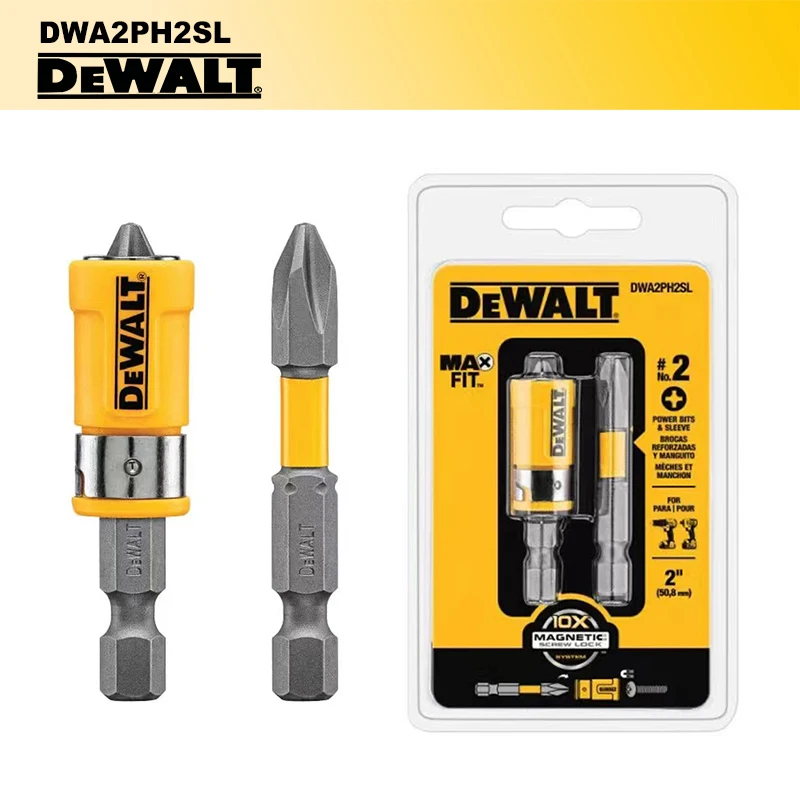 

DEWALT 3-Piece Magnetic/ Demagnetizer PH2 Screwdriver Bits 50mm Power Tool Accessories DWA2PH2SL