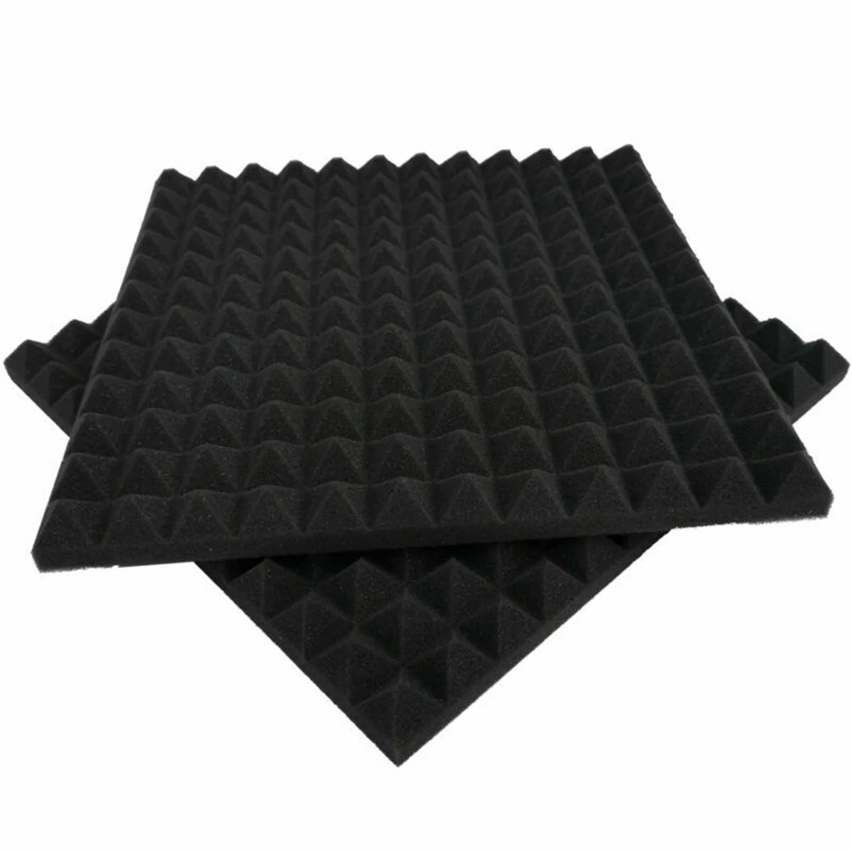 48 Pack Pyramid Shape Soundproof Foam Sound Proof Padding Treatment Panel for Echo Bass Insulation