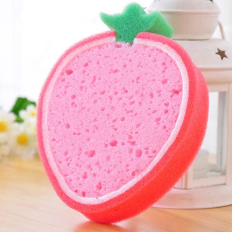 Fruit Thickened Sponge Dish Towel Kitchen Power Decontamination Dish Towel Wipe Dish Towel Thickened Household Kitchen Accessory