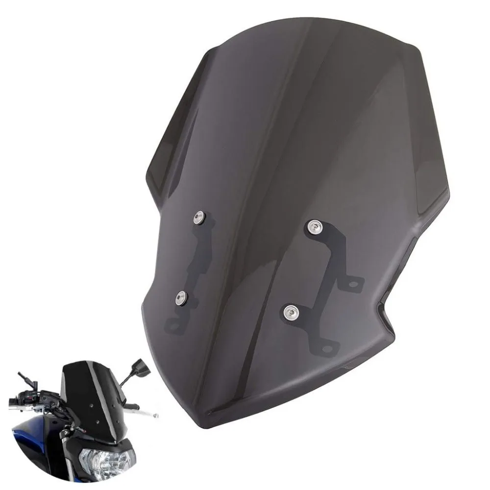 Motorcycle Windshield for Yamaha MT-07 FZ-07 2018 2019 - ABS Windproof WindScreen Durable Anti-Scratch Easy Install
