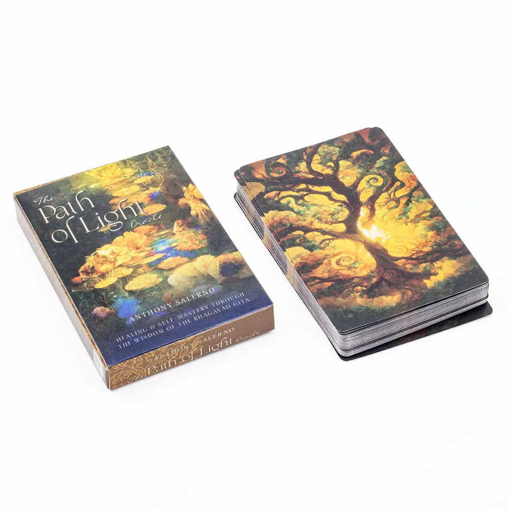 The Path of Light Oracle 39 Card Deck English Version for Healing & Self Mastery Divination Tarot Cards Funny Party Board Games