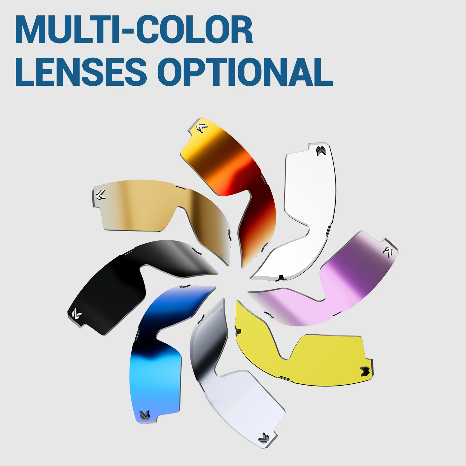 KAPVOE Doppio magnete assorbe strati Occhiali da ciclismo Occhiali da sole sportivi all'aria aperta di moda Occhiali da bici da strada MTB Occhiali da sole da guida