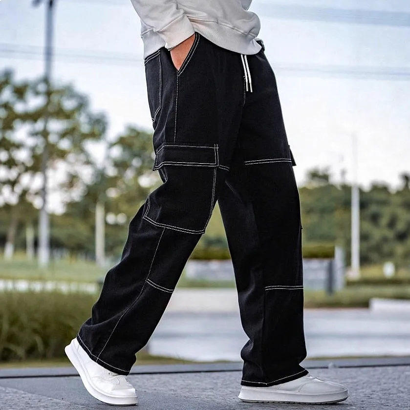 Men's Jeans with Side Pockets, Jeans Casual Pants Spring Summer